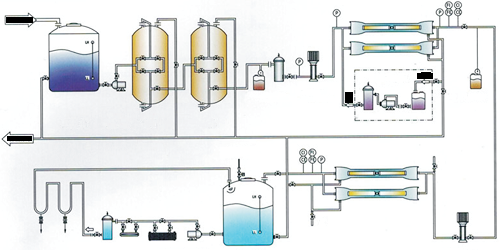 医用双级反渗透纯化水设备